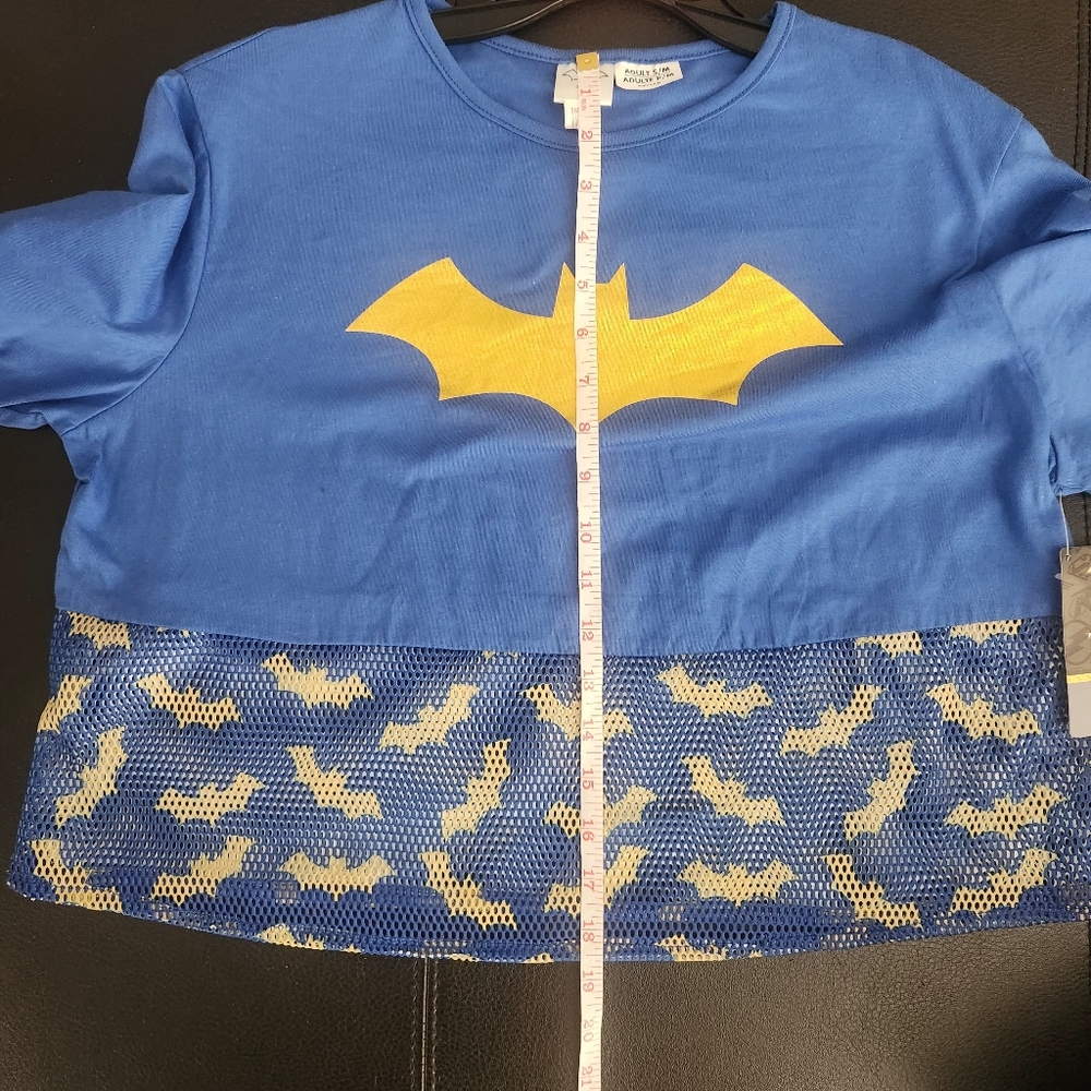 Batgirl Shirt Women Size Small/Medium Blue DC Comics Batman‎ Cosplay NWT - Picture 5 of 7